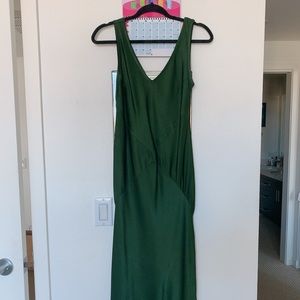LACAUSA emerald green dress